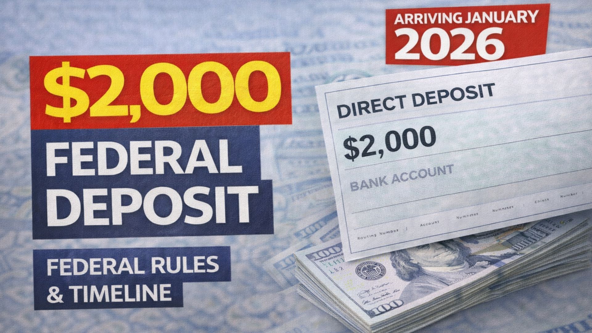 Federal $2000 Deposit Arriving April 2026: Complete Guide for Beneficiaries